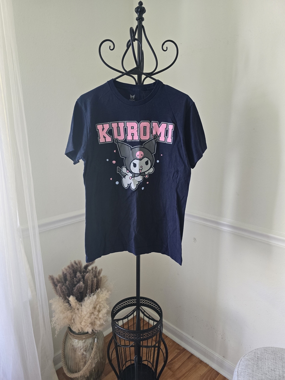 Sanrio Kuromi Graphic Tee in Navy and Pink